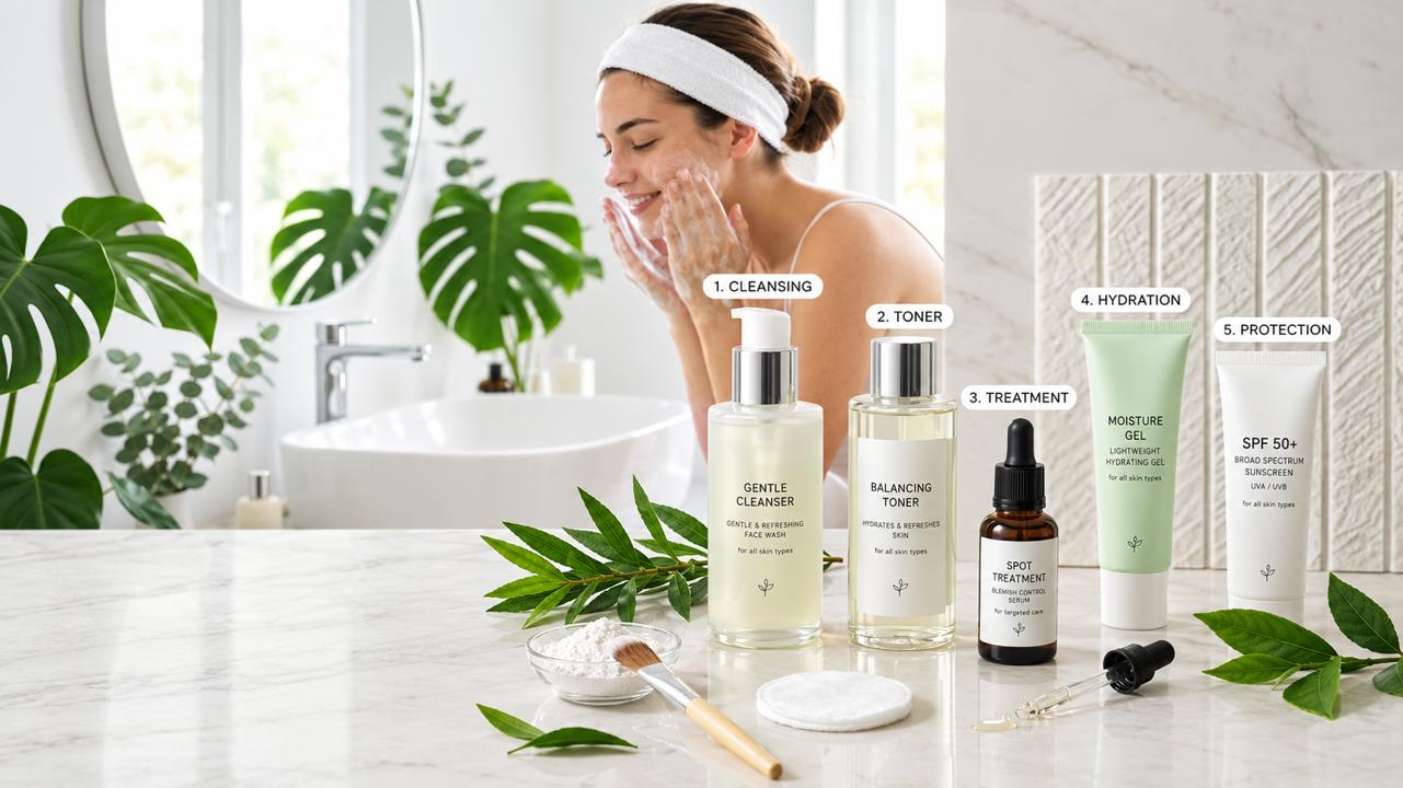 How to get rid of pimples and blemishes with a simple and targeted 5-step routine