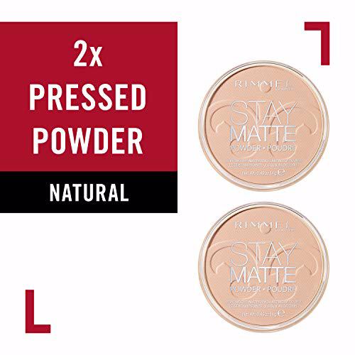 Rimmel Stay Matte Pressed Powder, Natural 2 pack 2