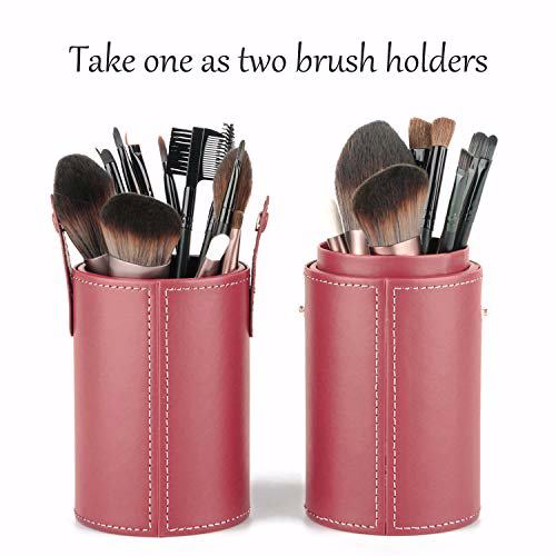Makeup Brush Holder Travel Brushes Case Bag Cup Storage Dustproof Red 4