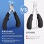 Kaasage Nail Clipper, Black Thumbnail 5