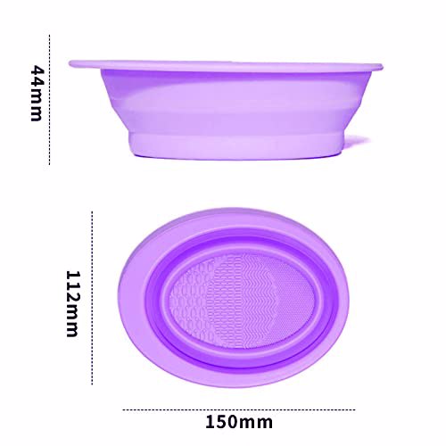 MR LION Silicone Makeup Brush Cleaning Mat Purple 5