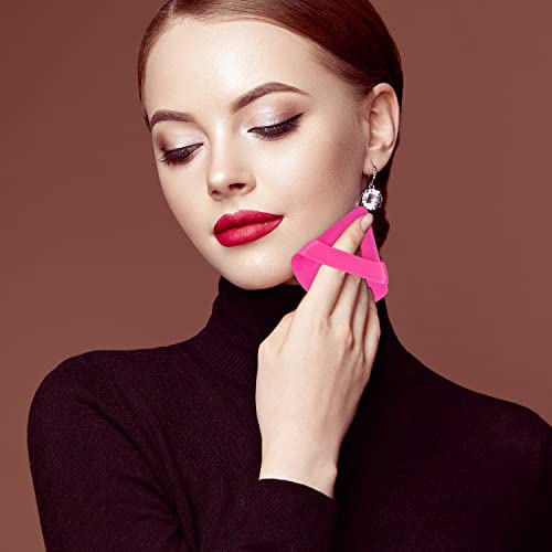 Pimoys 6 Pieces Powder Puff Face Soft Triangle Makeup Black and Red 6