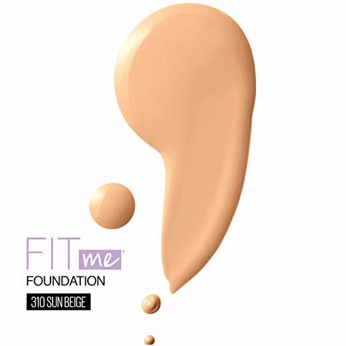Maybelline New York Fit Me Dewy + Smooth Foundation, Sun Beige 3