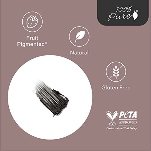 100% PURE Ultra Lengthening Mascara Dramatic Intense Black Tea 5