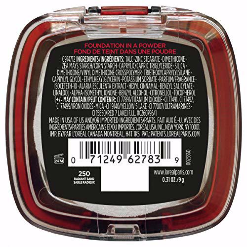 L'Oreal Paris Infallible Fresh Wear Foundation in a Powder 250 Radiant Sand 2