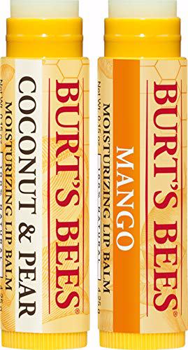 Burt's Bees 100% Natural Moisturizing Lip Balm Coconut & Pear and Mango 2