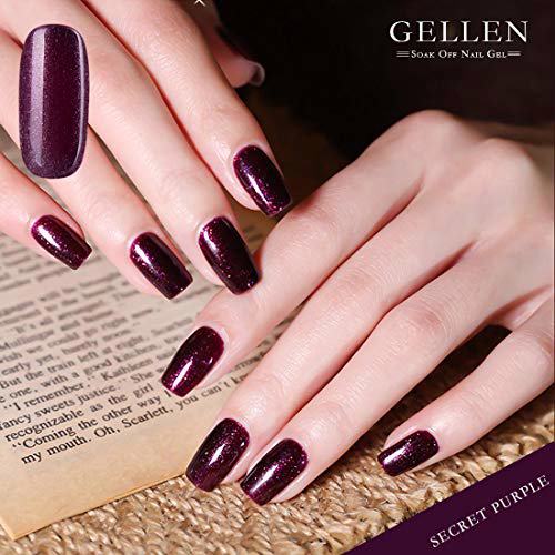 Gellen Gel Nail Polish KIT, Misty Rose & Midnight 3