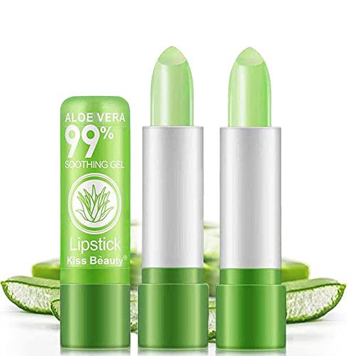 BINGBRUSH 2 Pcs Aloe Vera Color Changing Lipstick 8