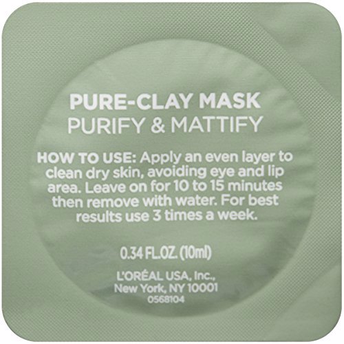 L'Oréal Paris Skincare Pure-Clay Face Mask Trial Size Set 3