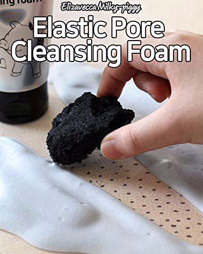 Elizavecca Milky Piggy Elastic Pore Charcoal 5% Cleansing Foam 120ml 3
