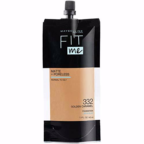 Maybelline New York Fit Me Matte + Poreless Liquid Foundation 332 Golden Caramel 12