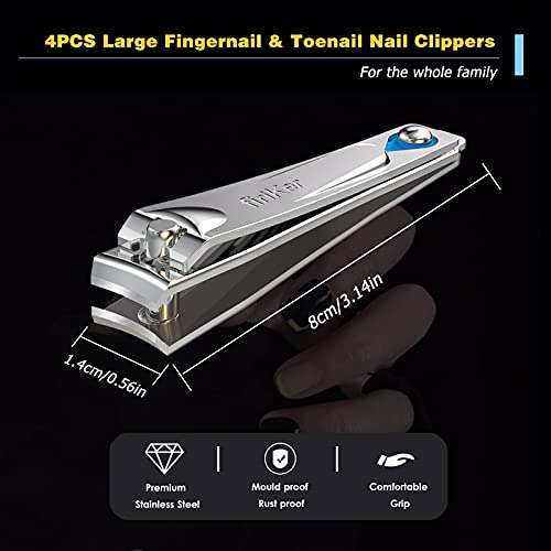 firiKer 4PCS Nail Clipper Set 2