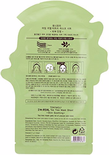 Tonymoly I'm Real Tea Tree Sheet Mask, 10 Pack 5