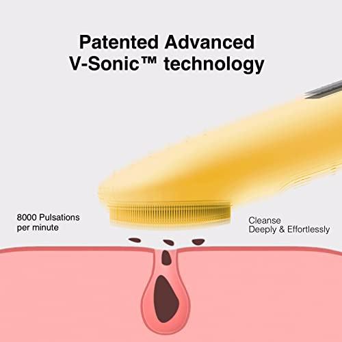NågraCoola Sonic Facial Cleansing Brush, Yellow 3