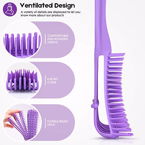 Sosoon 2 Pack Detangling Brush Hair Green&Purple 2