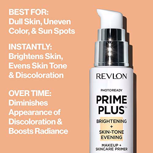 REVLON Prime Plus Makeup & Skincare Primer, Brightening 3
