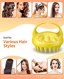 EUHOME Scalp Massager Shampoo Brush, Gray Yellow Thumbnail 3