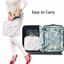 MONSTINA Makeup Train Cases Professional Travel Bag Cosmetic Cases Marble White Thumbnail 6