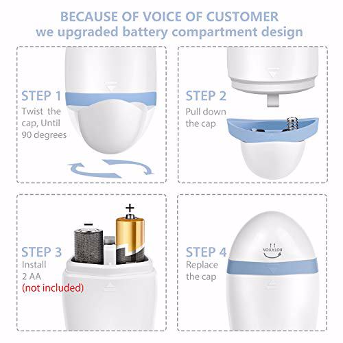 CLSEVXY Water Resistant Facial Cleansing Spin Brush Set 8