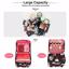 MONSTINA Train Cases Professional Travel Bag Cosmetic Cases Organizer Flower Thumbnail 2