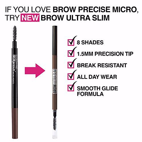 Maybelline Brow Ultra Slim Defining Eyebrow Makeup Mechanical Pencil Black 7