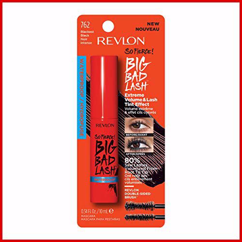 REVLON So Fierce! Big Bad Lash Mascara, 762 Waterproof Blackest Black 11