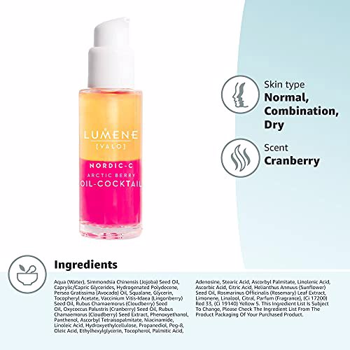 B01LYVN01E Valo Vitamin C Arctic Berry Cocktail Brightening Hydra-Oil 4