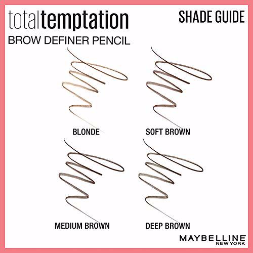 Maybelline Total Temptation Eyebrow Definer Pencil, Deep Brown 2 Count 4