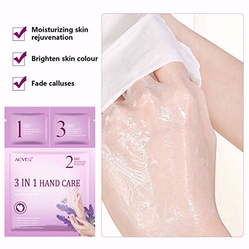 Hand Mask, 3 Pairs Hand Moisturizing Gloves, A 3