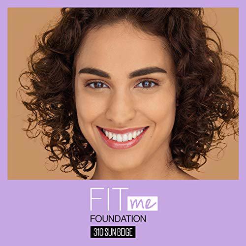 Maybelline New York Fit Me Dewy + Smooth Foundation, Sun Beige 5