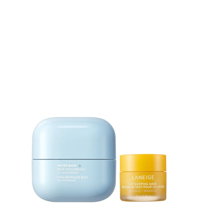 LANEIGE Water Bank Blue Gel Moisturiser & Mango Lip Sleeping Mask 1