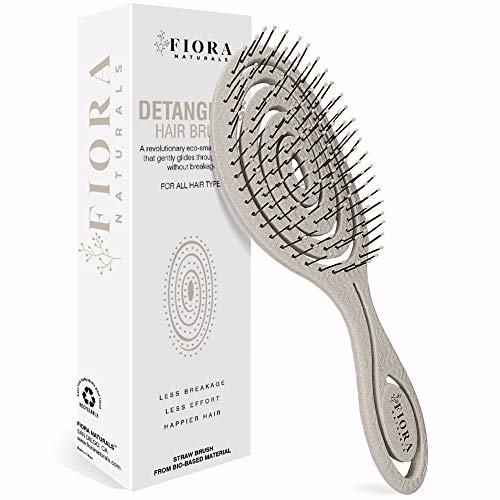 Fiora Naturals Hair Detangling Brush Natural 7
