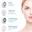 Waterproof Facial Cleansing Spin Brush Set with 3 Exfoliating Brush Heads, Green Thumbnail 3