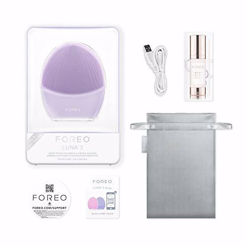 FOREO LUNA 3 Smart Silicone Facial Cleansing, Sensitive Skin 4