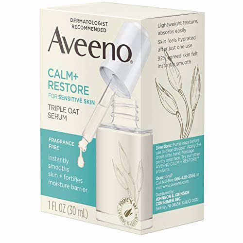 Aveeno Calm + Restore Triple Oat Hydrating Face Serum 9
