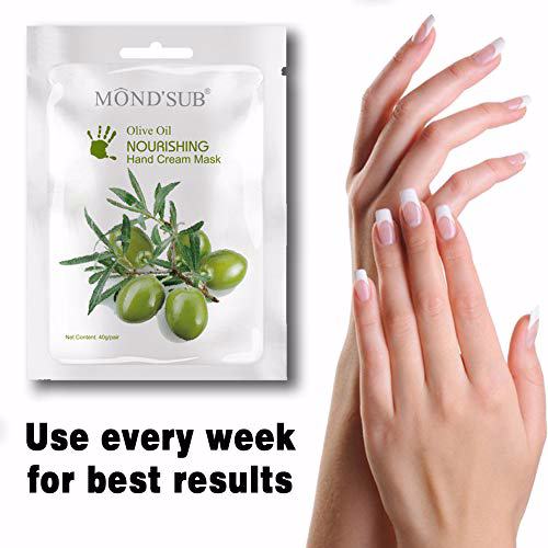 MOND'SUB 5 Pairs Mineral Olive Oil Moisturizing Hand Masks 5