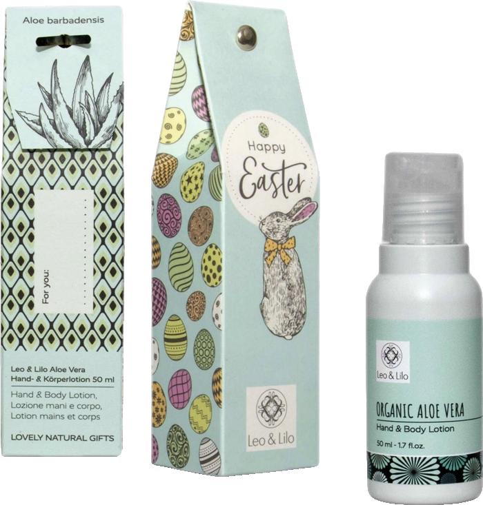 Leo & Lilo Lozione Mani e Corpo all'Aloe Vera in Confezione Regalo Happy Easter