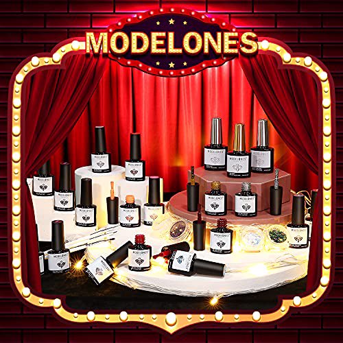 Modelones Gel Nail Polish, C - Red Gold 5