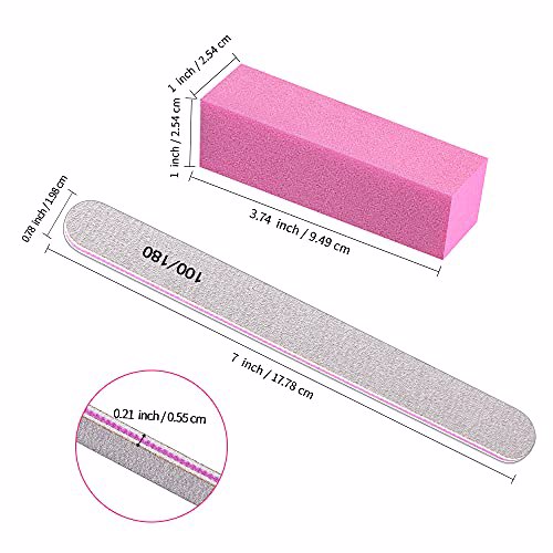 TsMADDTs Nail Files and Buffer 12 Pack 2