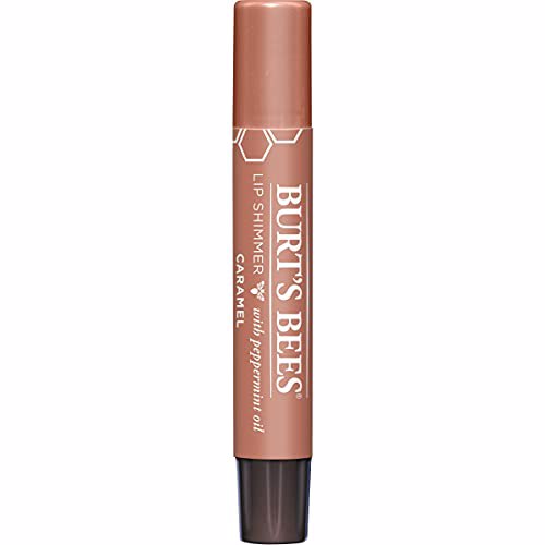 Burt's Bees Lip Balm, Moisturizing Lip Shimmer, Caramel 4 Pack 10