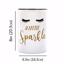 VOTUM Ceramic Makeup Brush Holder Storage with Cute Sayings A Little Sparkle Thumbnail 4