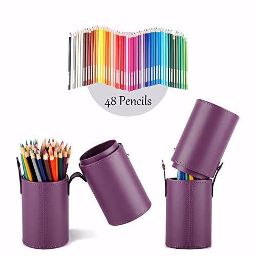 Narwey Makeup Brush Holder Travel Brushes Case Purple 3