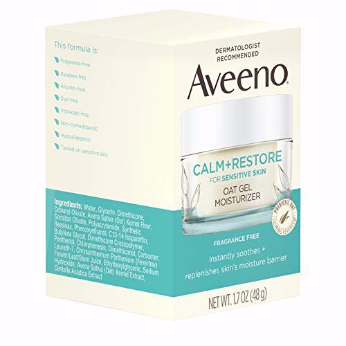 Aveeno Calm + Restore Oat Gel Facial Moisturizer 12