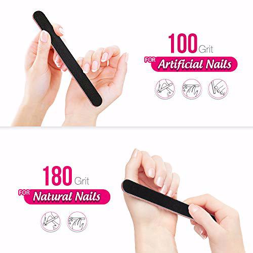 Teenitor 10pcs Nail Files And Buffers 6