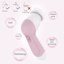 Waterproof Facial Cleansing Spin Brush Set 3 Exfoliating Brush Heads, Half Blush Thumbnail 6