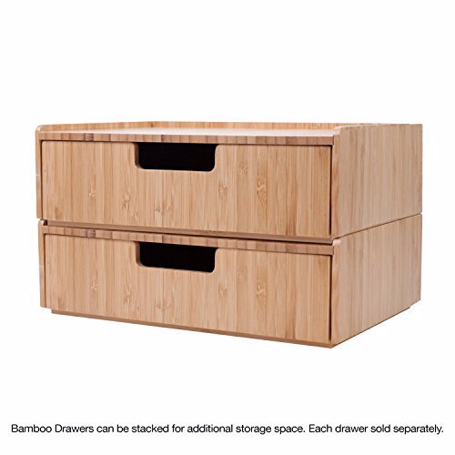MobileVision Bamboo Makeup Drawer Organizer 4