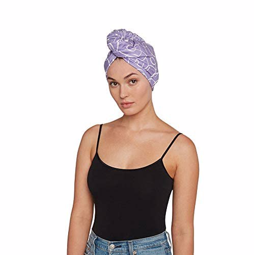 Turbie Twist Microfiber Hair Towel Wrap, Purple Signature 3