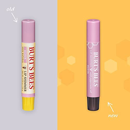 Burt's Bees Lip Balm, Moisturizing Lip Shimmer, Guava 4 Pack 3