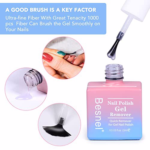 Besnel Gel Nail Polish Remover 5 Pack 5