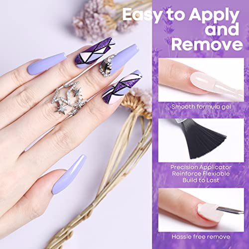 Modelones Gel Nail Polish Set Purple 6 Colors 7